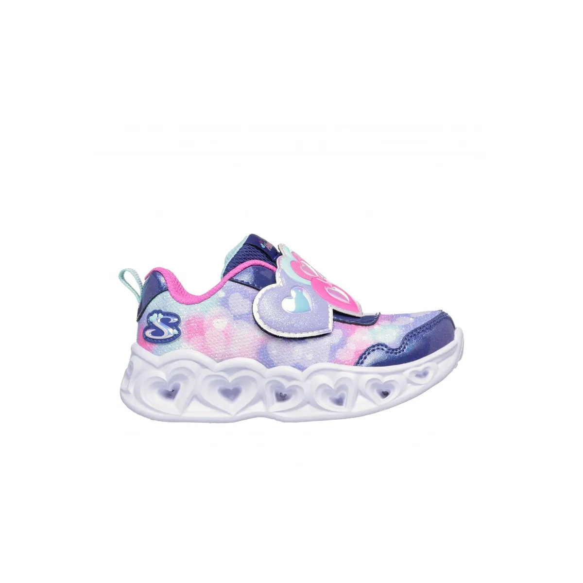 SKECHERS - Zapatillas Niña-Infant Heart Lights HP Azul Skechers
