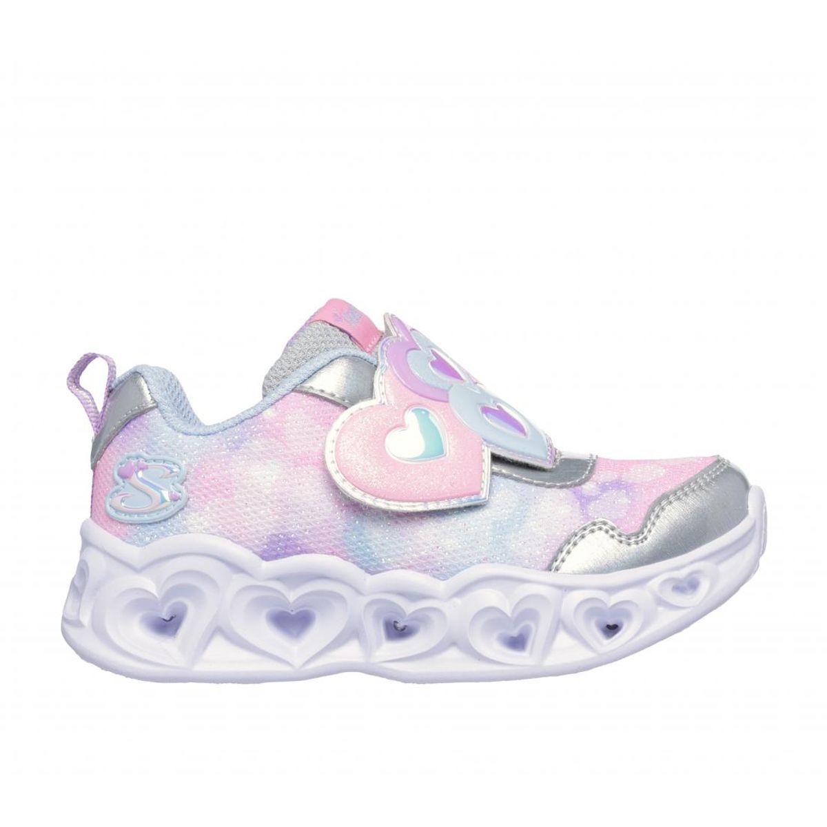SKECHERS - Zapatillas Niña-Infant Heart Lights SM Gris Skechers
