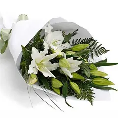 GENERICO - Ramo de 10 Lilium Blancos