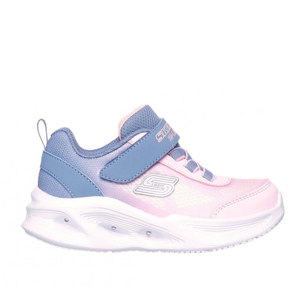 SKECHERS - Zapatillas Niña-Infant Sola Glow Gris LP Skechers