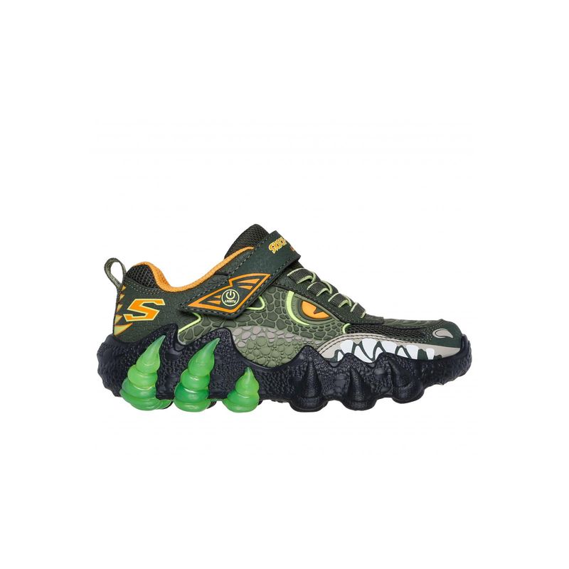 SKECHERS - Zapatillas Niño Skech-O-Saurus Lights 20 Oliva Skechers