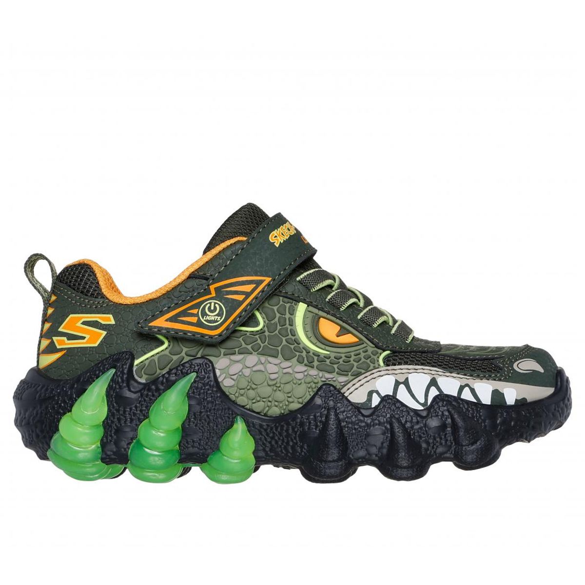SKECHERS - Zapatillas Niño Skech-O-Saurus Lights 20 Oliva Skechers