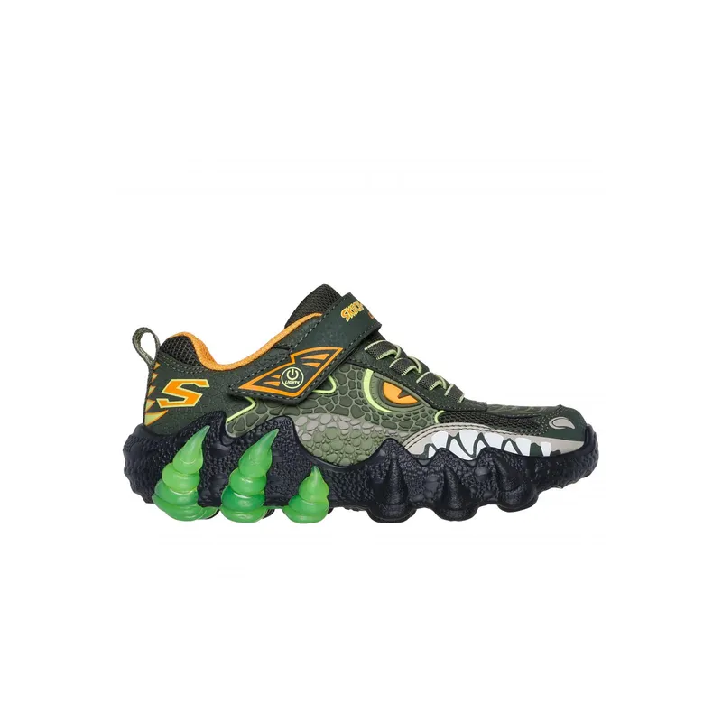 SKECHERS - Zapatillas Niño Skech-O-Saurus Lights 20 Oliva Skechers