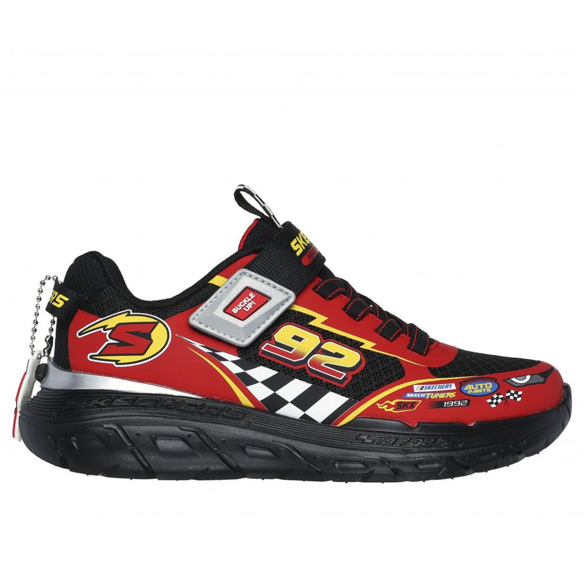 SKECHERS - Zapatillas Niño Skech Tracks Rojo BK Skechers
