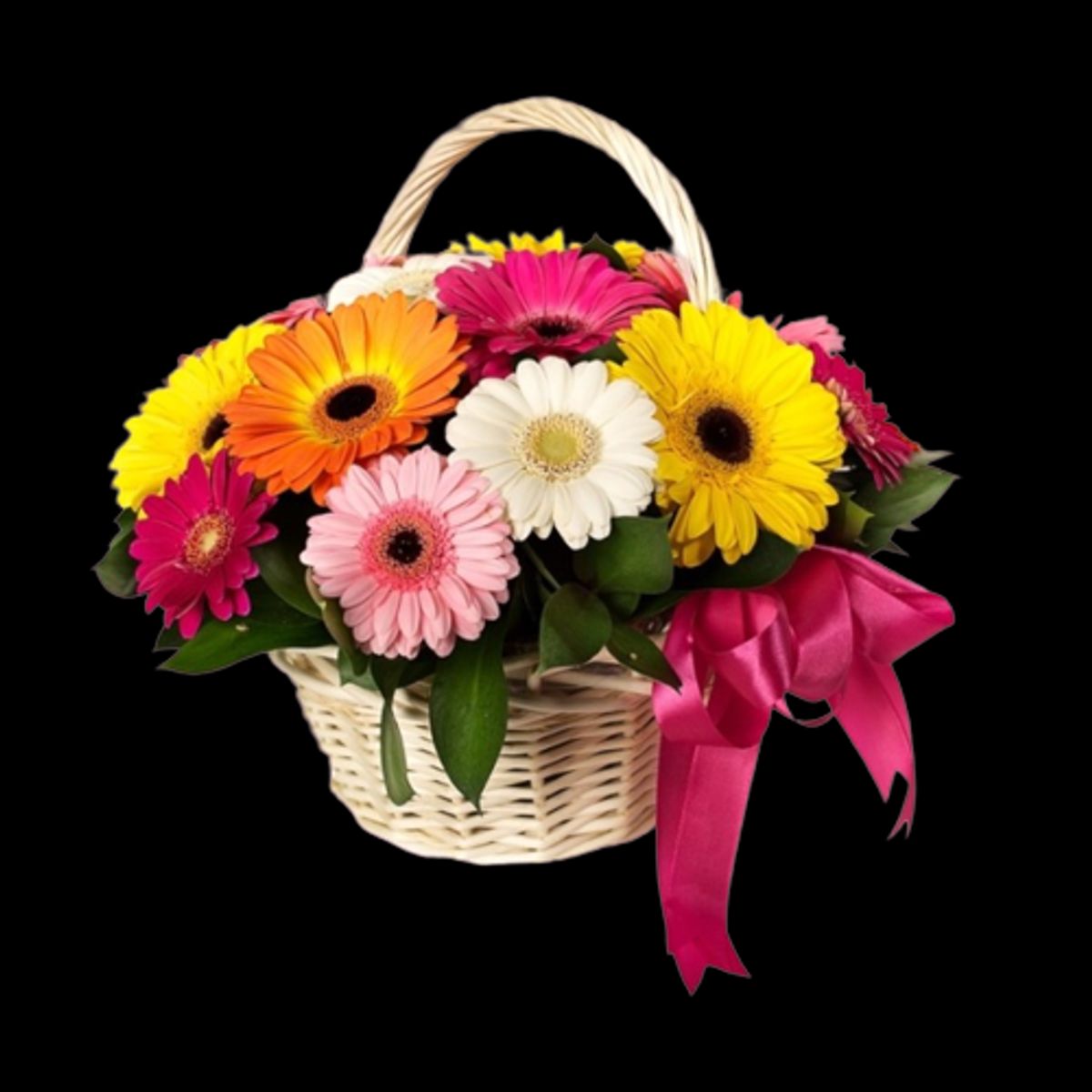 GENERICO - Canastilla de 10 Gerberas Primaveral