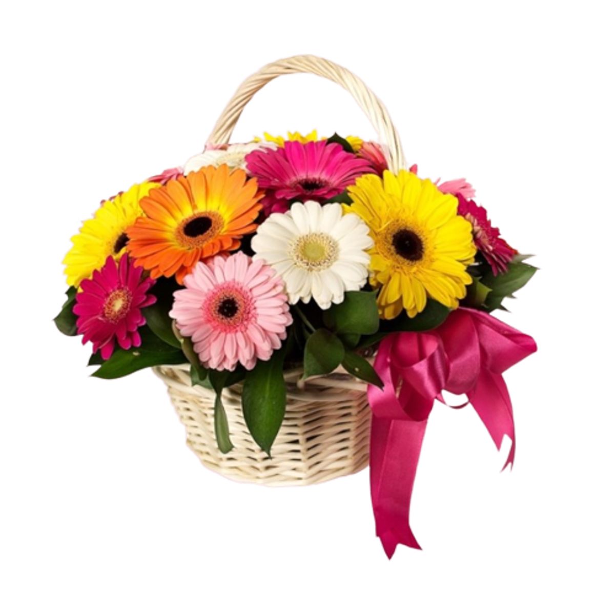 GENERICO - Canastilla de 10 Gerberas Primaveral