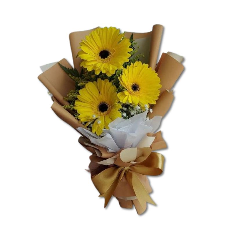 GENERICO - Bouquet de 3 Gerberas Amarillas