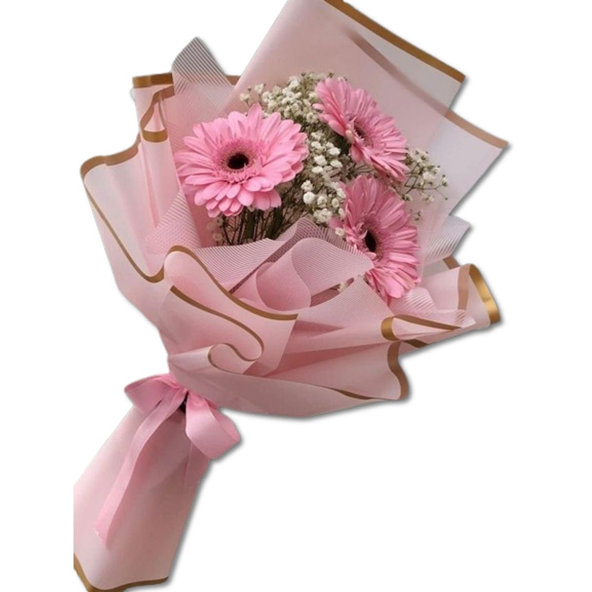 GENERICO - Bouquet de 3 Gerberas Rosadas