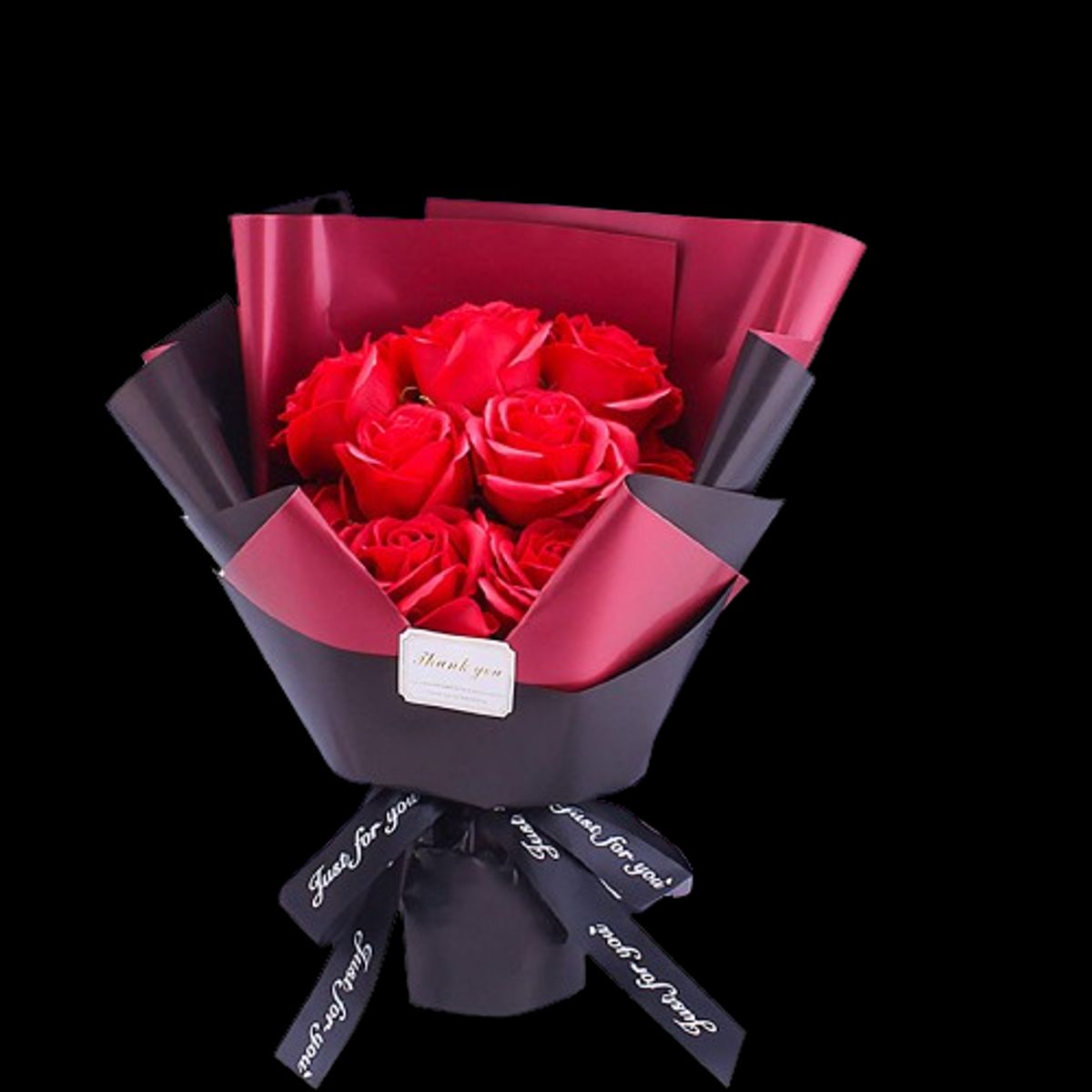 GENERICO - Bouquet de 12 Rosas Rojas Eternas de Jabón