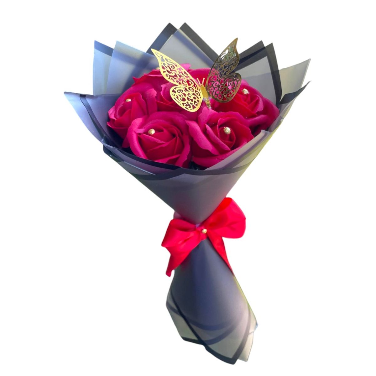 GENERICO - Bouquet de 10 Rosas Rojas Eternas de Jabón