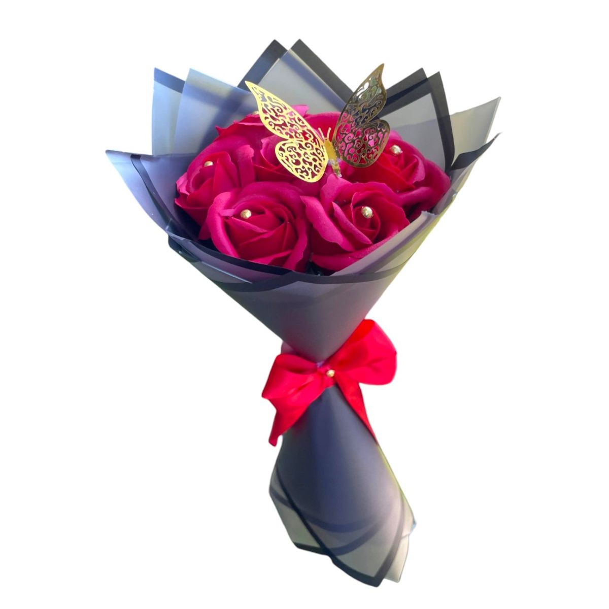 GENERICO - Bouquet de 10 Rosas Rojas Eternas de Jabón