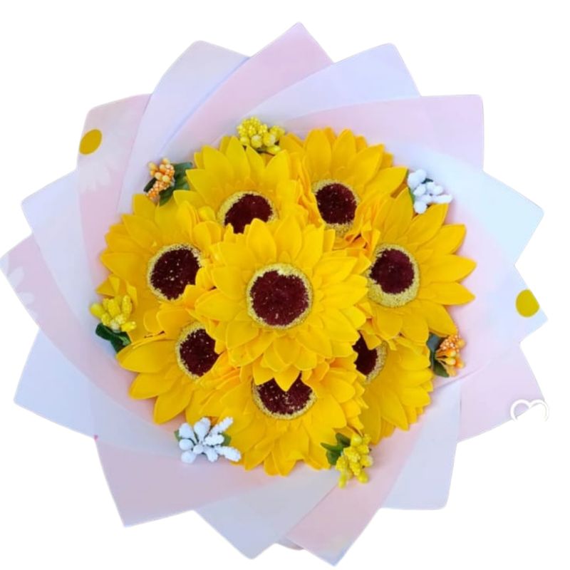 GENERICO - Bouquet de 8 Girasoles Eternos