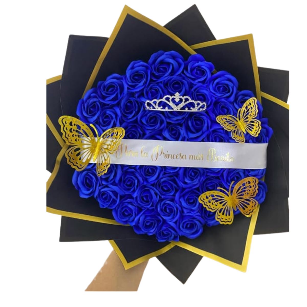 GENERICO - Bouquet de 60 Rosas Azules Eternas