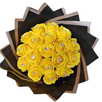 Bouquet de 25 Rosas Amarillas Eternas