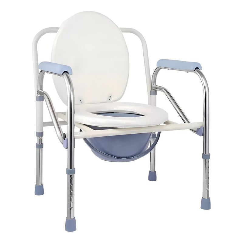 LISM - Baño Inodoro Wc Portátil Plegable Silla Ducha Color Blanco Vida Buenas 5454