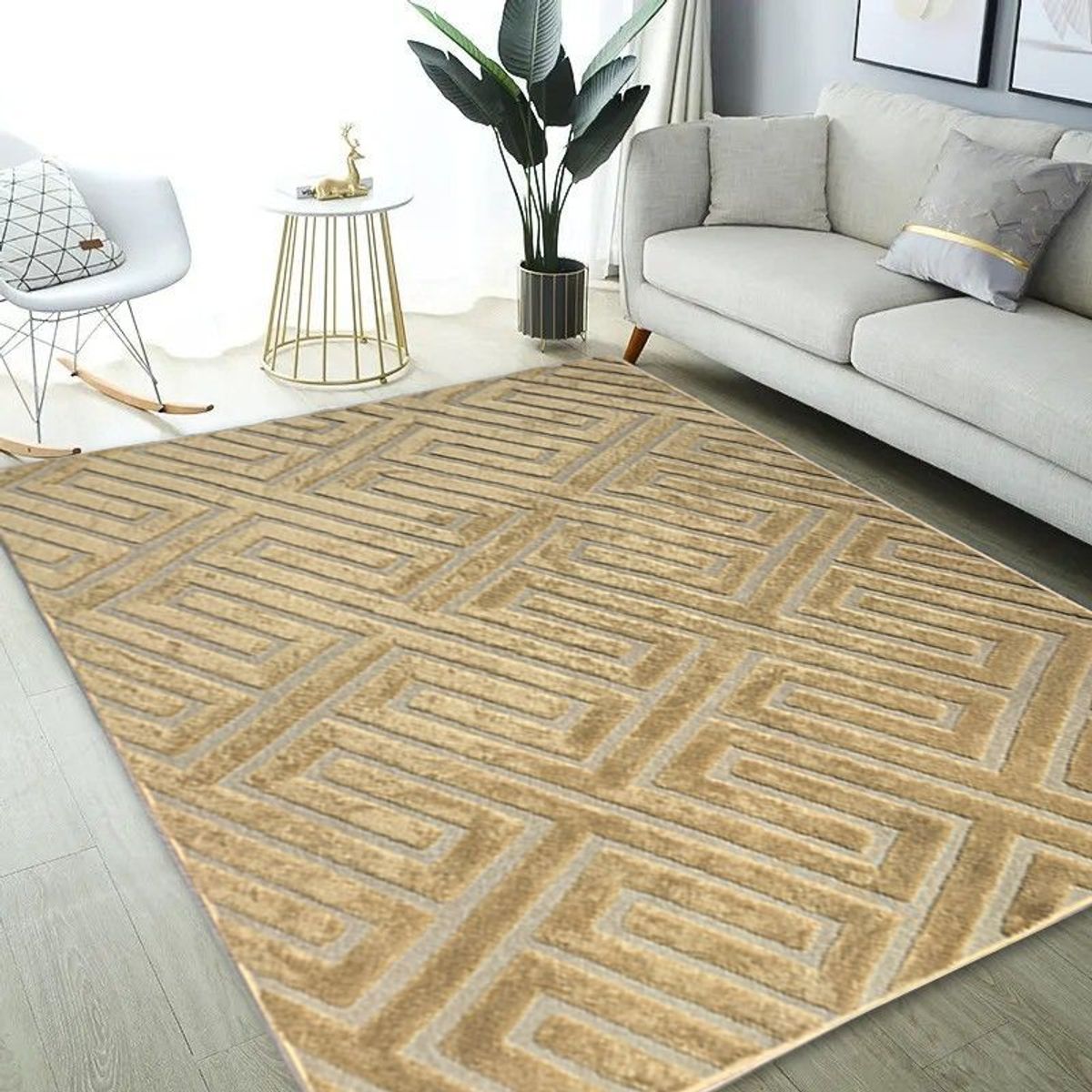 GENERICO - ALFOMBRAS GRUESAS TIPO JACQUARDS ANTIDESLIZANTES DE ALGODON