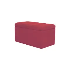 MUEBLES HVM - Banqueta Baúl Lineal Rojo