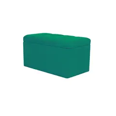 MUEBLES HVM - Banqueta Baúl Lineal Verde Botella