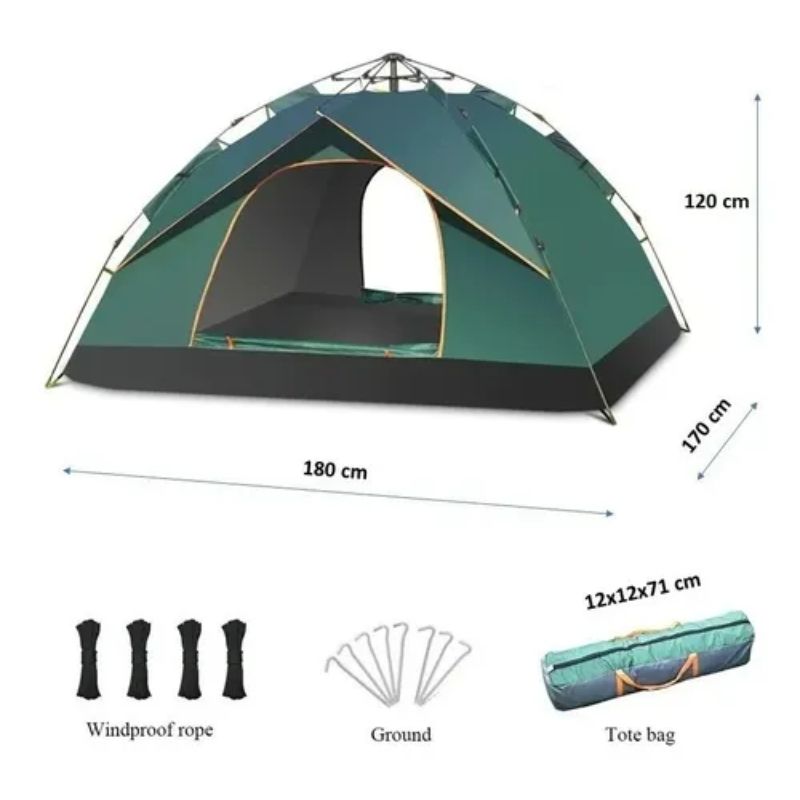 GENERICO - Carpa Toldo Automática 1 A 2 Personas Térmica Mosquitero