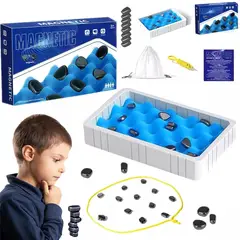 ATURE - Juego Mesa Damas Magnétic Niños Con Tablero Y Piezas Ajedrez