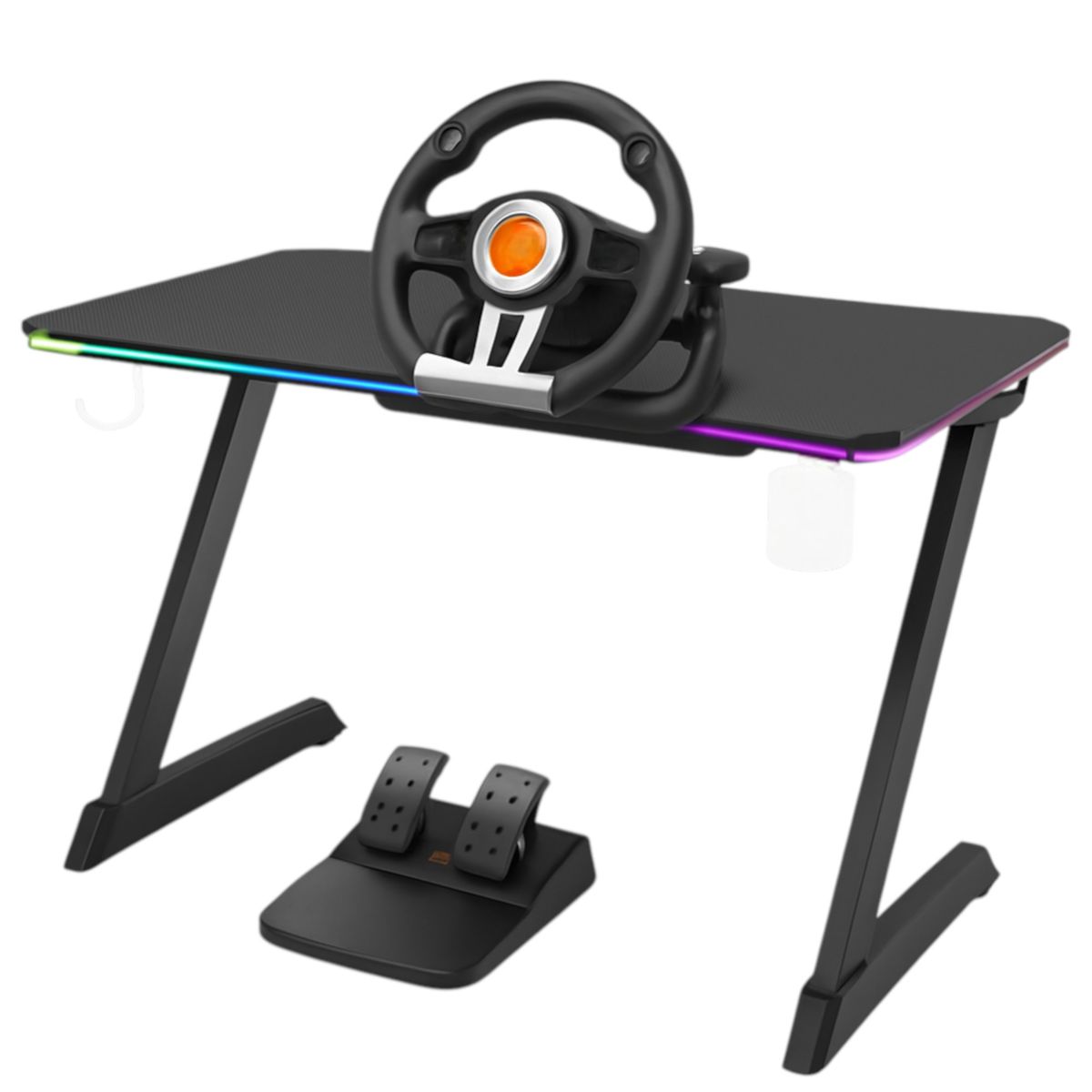 KROM - Kit Volante Con Pedales Krom K-Wheel Premium Ps4 Xbox One PC