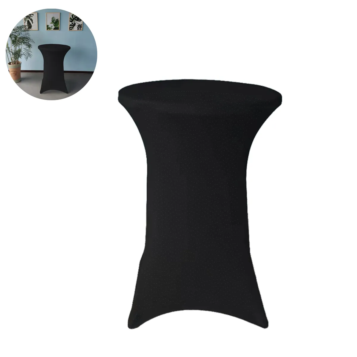 ATURE - Funda Mantel Tela Spandex Redondo 80x110cm Evento Hogarútil