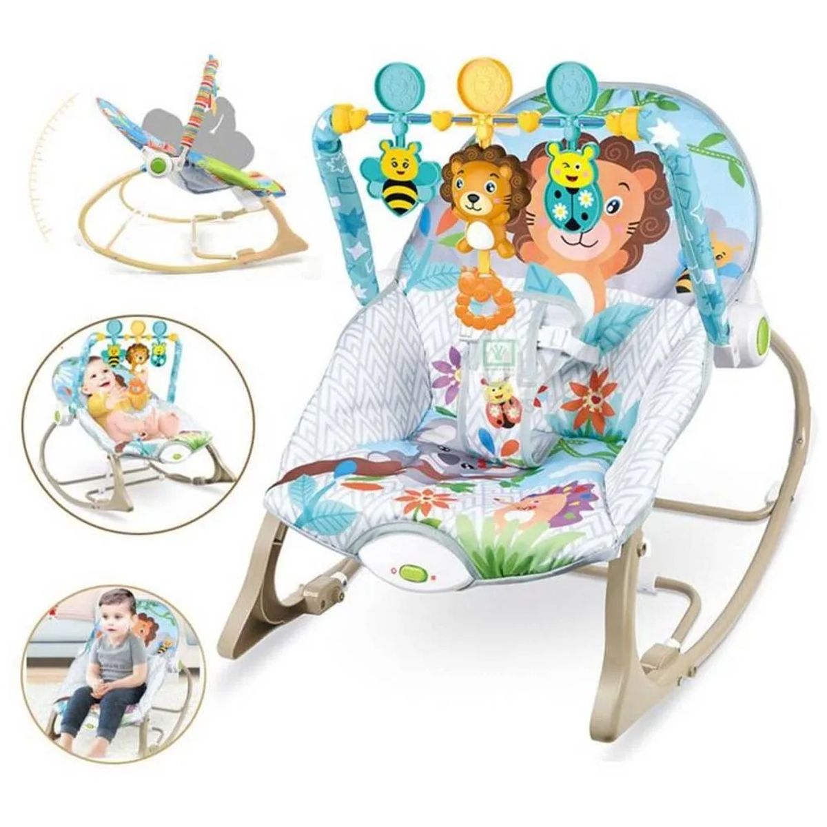 TATEE - Silla Nido Bebé eléctrico Mecedora para bebé multifuncional