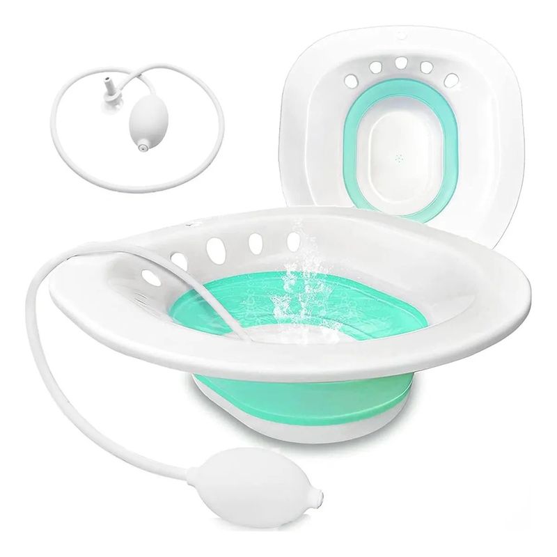 EVERSO - Baño De Asiento Alivio Hemorroides Embarazo Bidé Plegable Verde