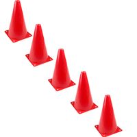 5 Conos Entrenamiento Deportivo Para Fútbol-Rojo