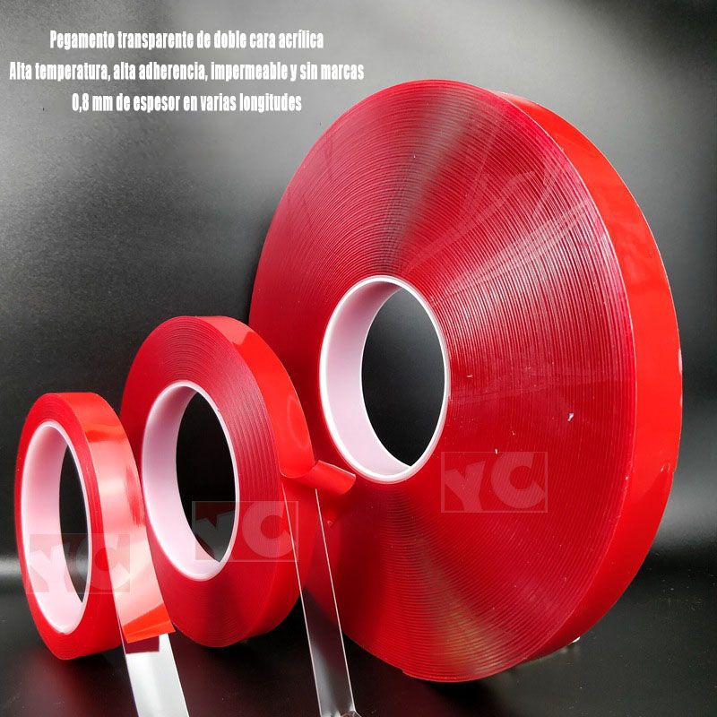 GENERICO - Cinta Adhesiva Doble Cara Transparente De 3mtrsx30mm