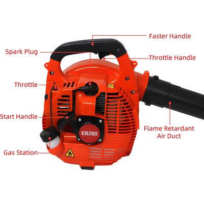 Imagen 2 del producto Soplador De Hojas De Gasolina De Alta Potencia 26cc 2000w 2 tiempos