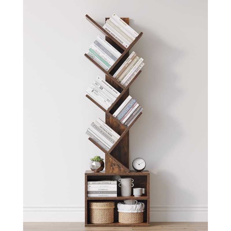 ROHE - Biblioteca Librero De Arbol Organizador De Libros 120 x 37 x 20 cm