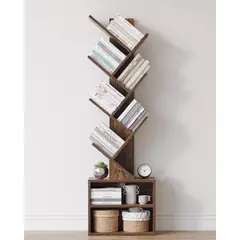 ROHE - Biblioteca Librero De Arbol Organizador De Libros 120 x 37 x 20 cm