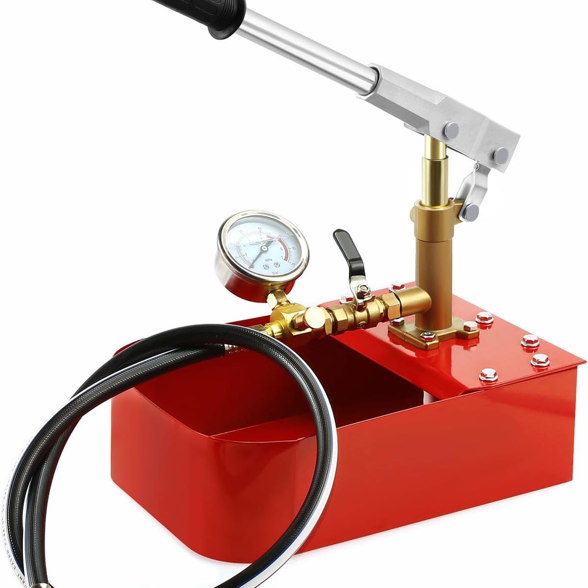 KUANGYE - Bomba Manual Prueba De Presion Hidraulica 0-50bar 16 Ml/min