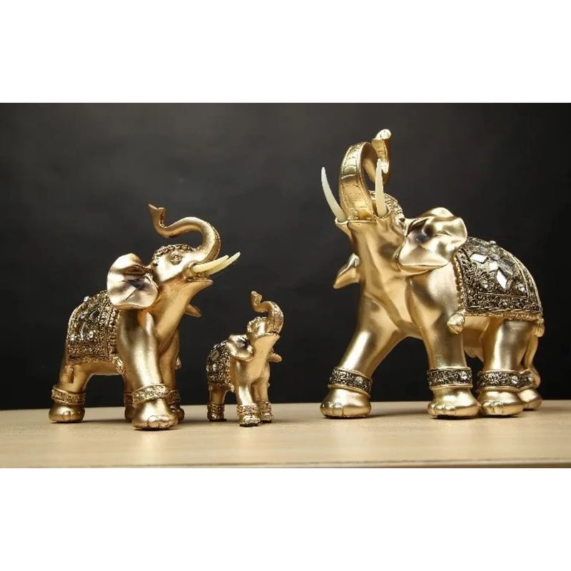 MOVI - ELEFANTE DECORATIVO 15X15CM ATRAE SUERTE RIQUEZA Y FELICIDAD