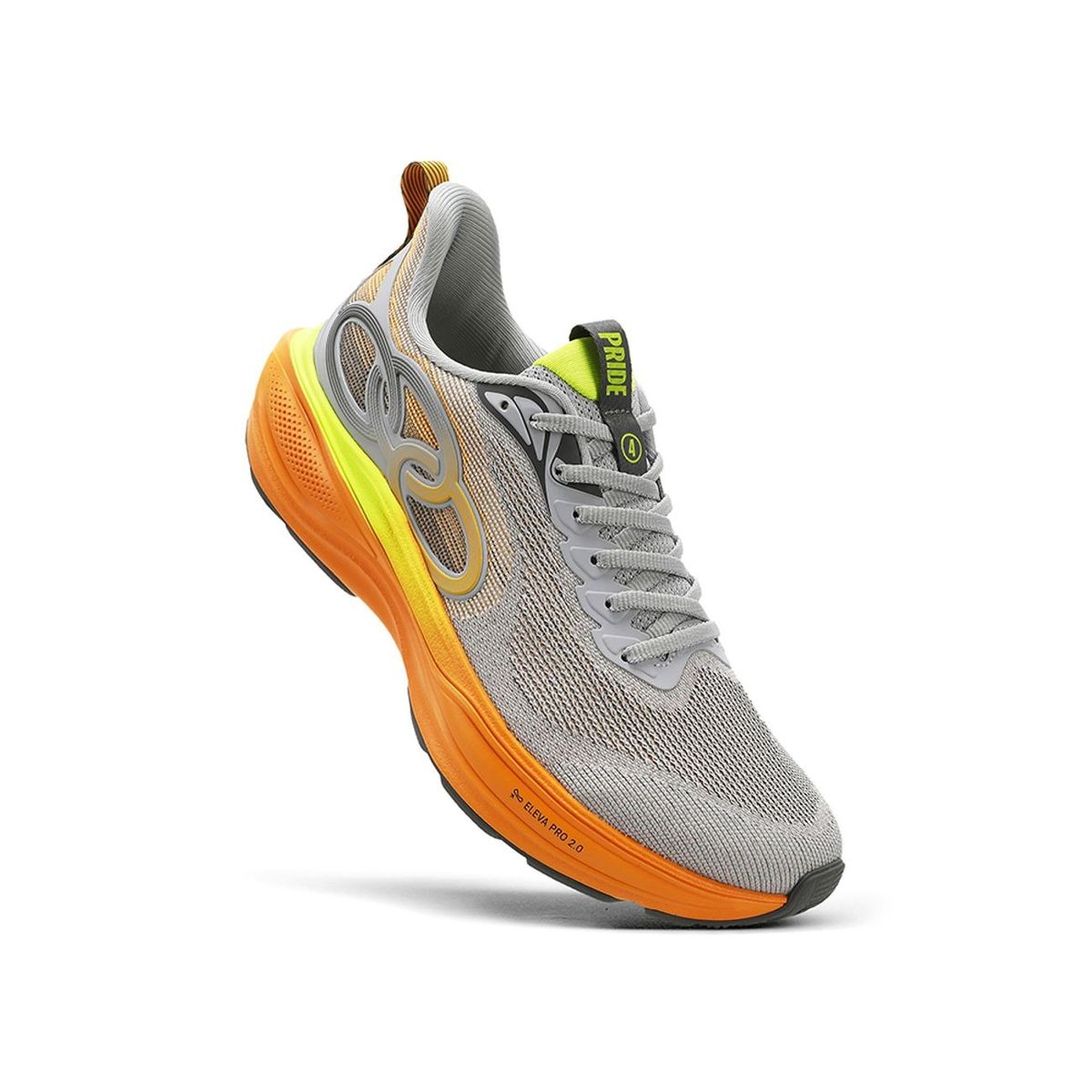 OLYMPIKUS - Zapatilla Running Mujer Pride 4 Gris/Naranja