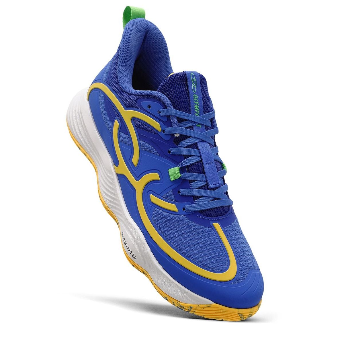 OLYMPIKUS - Zapatilla Voleibol Hombre Quadra BR1 Azul/Amarillo