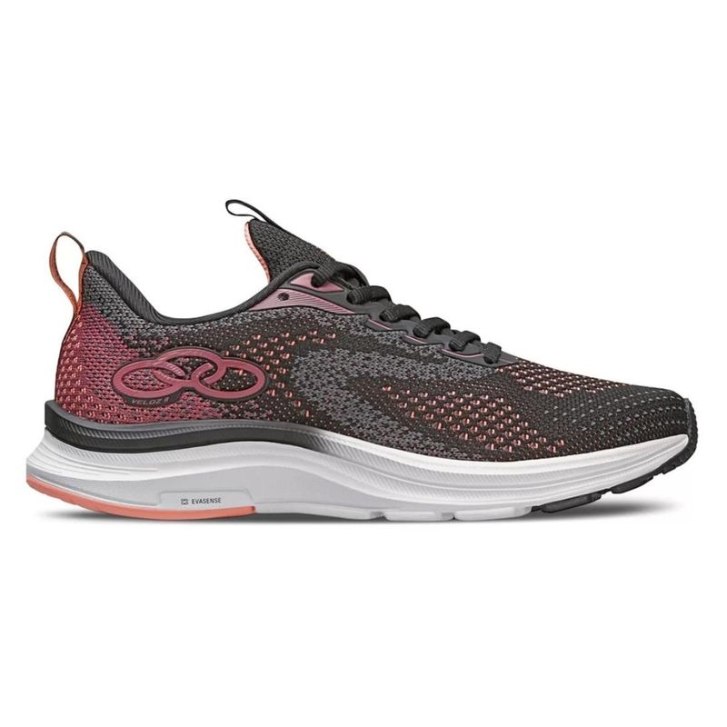 OLYMPIKUS - Zapatilla Mujer Veloz 2 Negro/Rosado