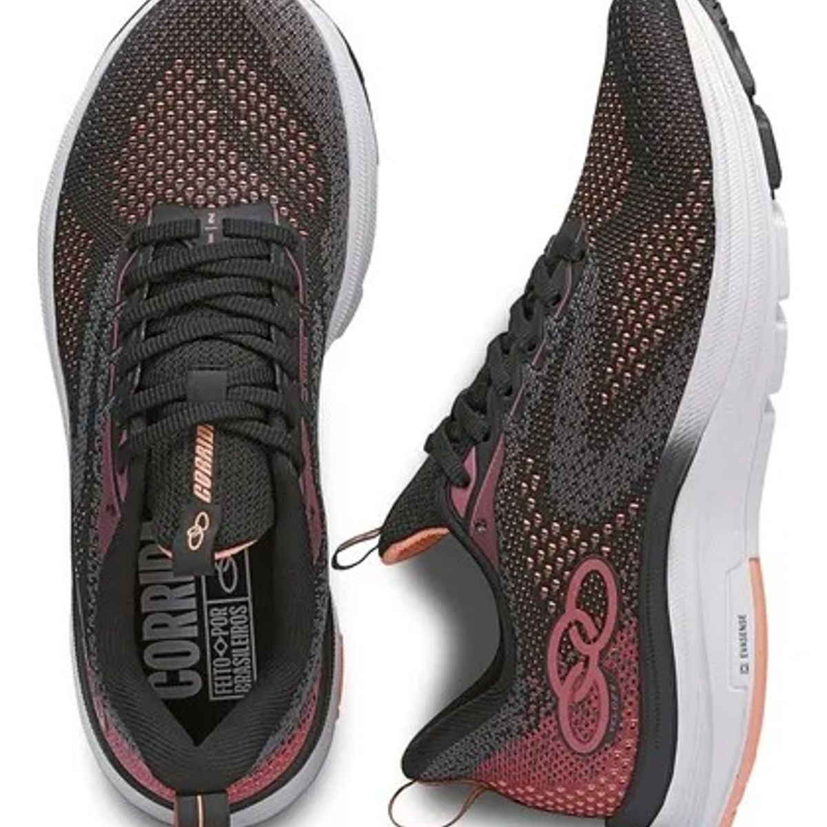 OLYMPIKUS - Zapatilla Mujer Veloz 2 Negro/Rosado