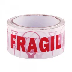 MALIK - Pack 6 Cinta Huincha Frágil 100m x 4.5cm 48 Micrones PA48100