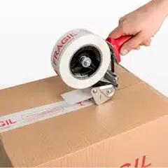 MALIK - Pack 6 Cinta Embalaje Frágil 100m 4.5cm 48 Micrones