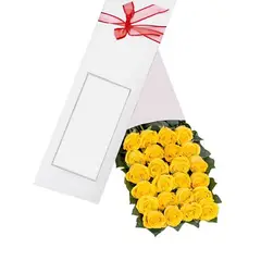 GENERICO - Caja de 24 Rosas Amarillas