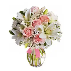 GENERICO - Florero Primaveral de Rosas y Lilium