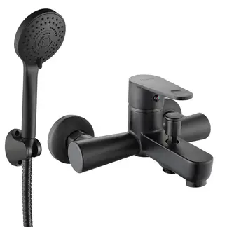 DUSCHY - MONOMANDO TINA DUCHA KALMAR MATTE BLACK ABS