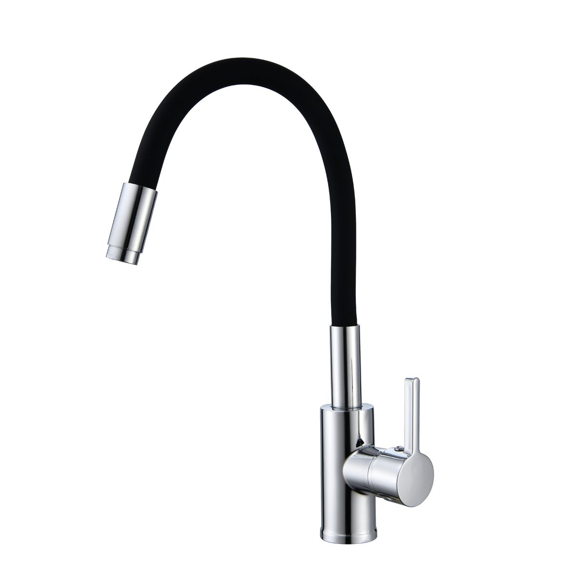 DUSCHY - MONOMANDO COCINA FLEXIBLE NEGRO BASIC