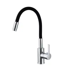 DUSCHY - MONOMANDO COCINA FLEXIBLE NEGRO BASIC