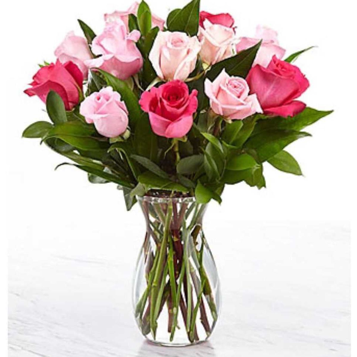 GENERICO - Florero 12 Rosas Primaveral