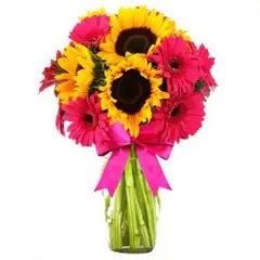 GENERICO - Florero de Girasoles y Gerberas