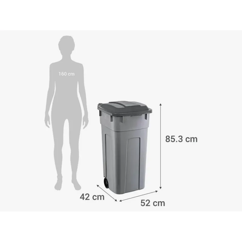 REYPLAST - Basurero contenedor de basura 93 L