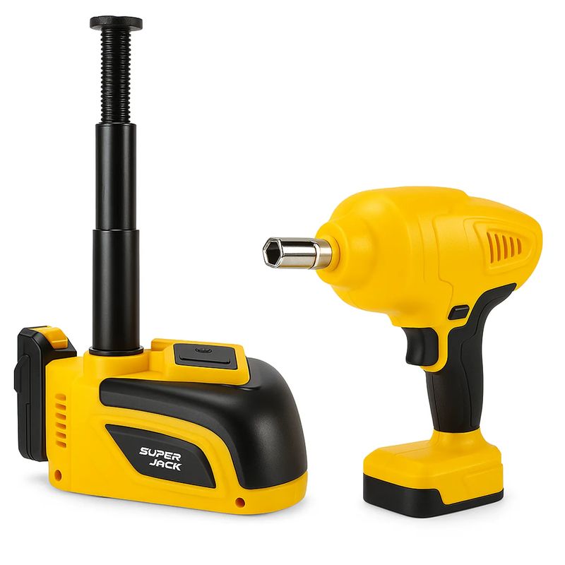 MOVI - KIT DE GATA HIDRAULICO 5 TONELADAS + LLAVE DE IMPACTO